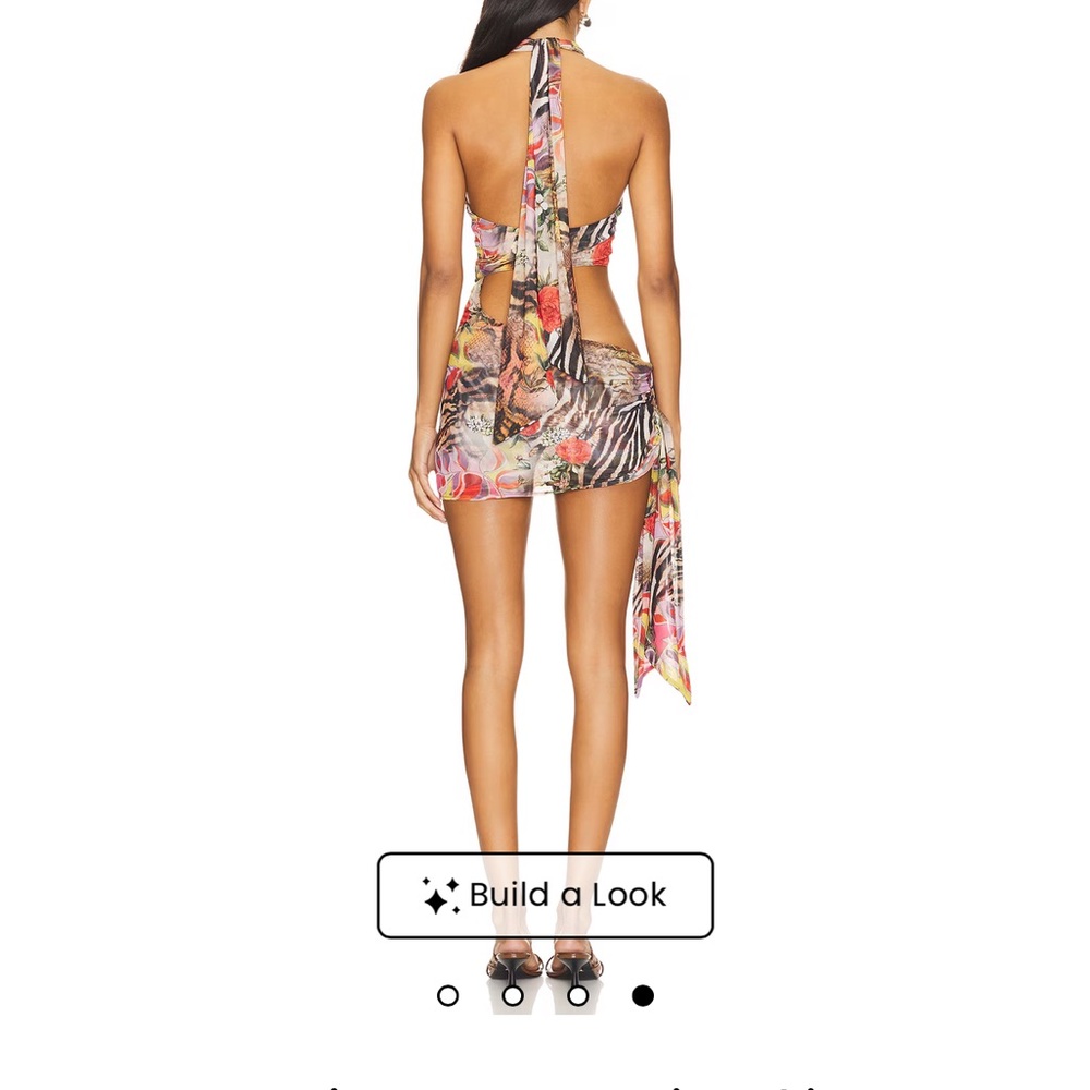 Jaded London Multicolor Cut-Out Mini Dress - Picture 4 of 4